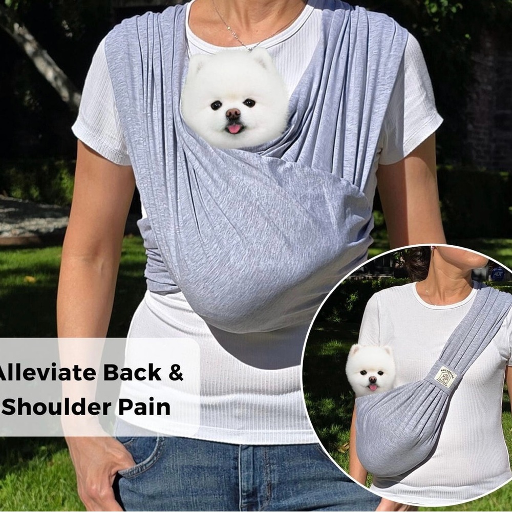Gray Pet Sling Carrier